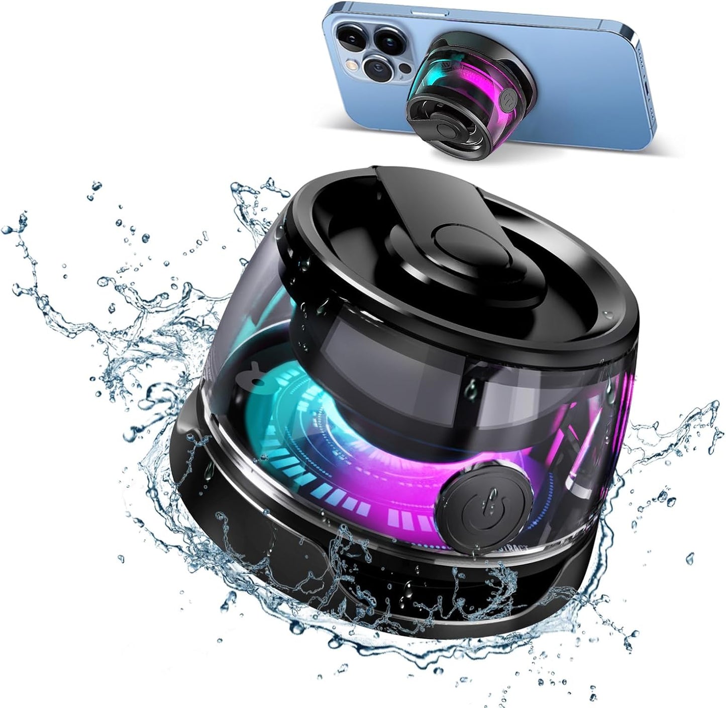RGB Magnetic Bluetooth Speaker - Waterproof