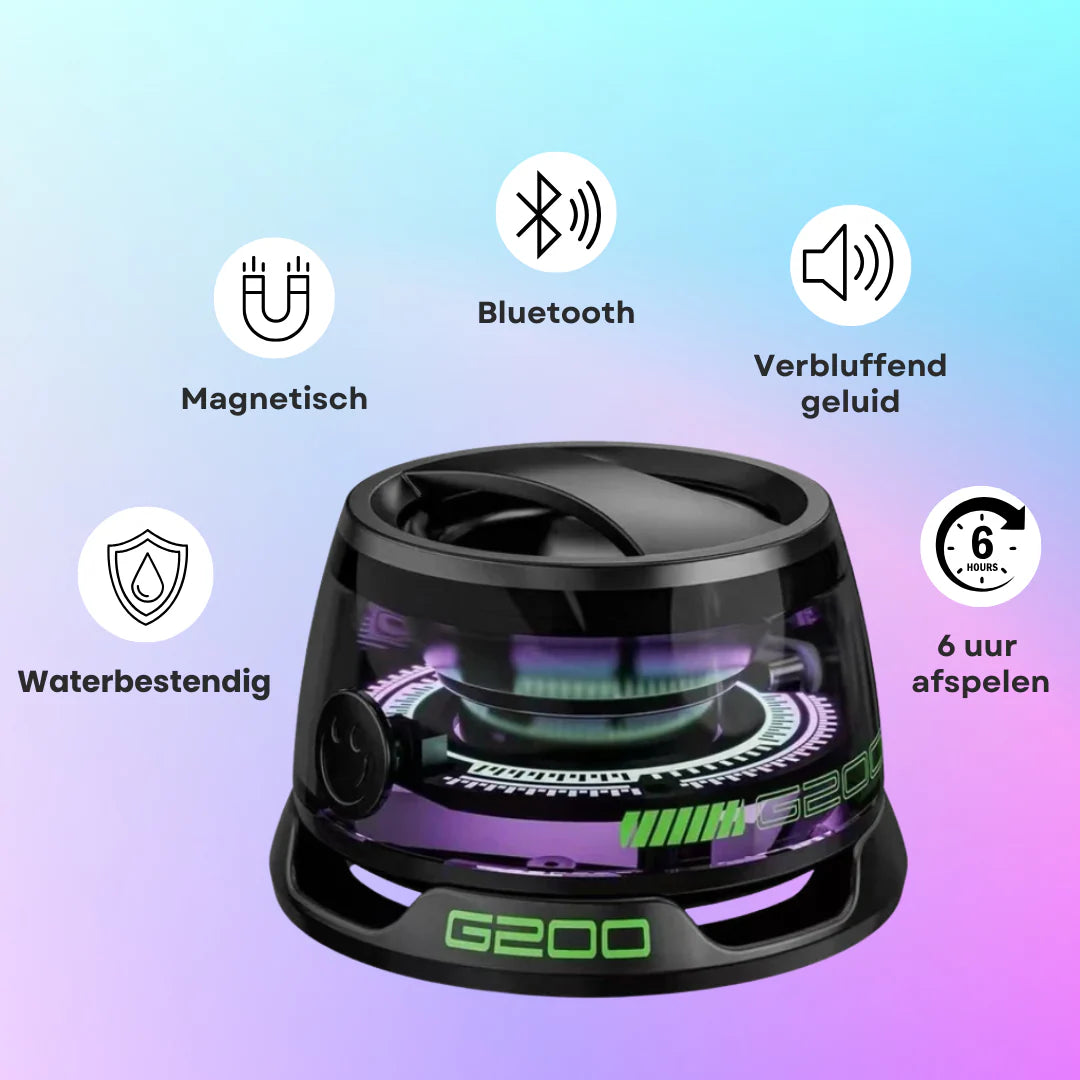 RGB Magnetic Bluetooth Speaker - Waterproof