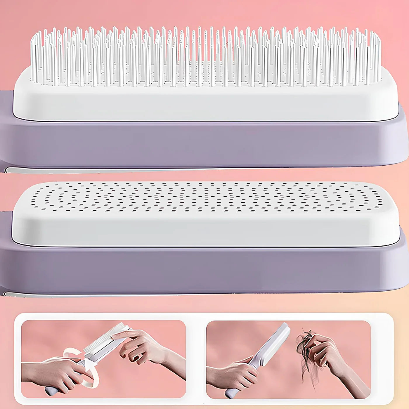 Self cleaning Hair brush