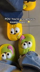 Matching Kissing Slippers
